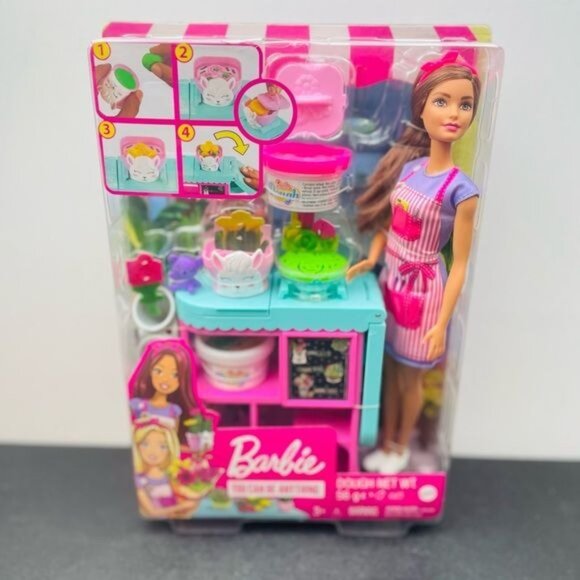 Barbie You Can Be Anything Florist Brunette Doll and Playset (#8833) - Picture 8 of 10